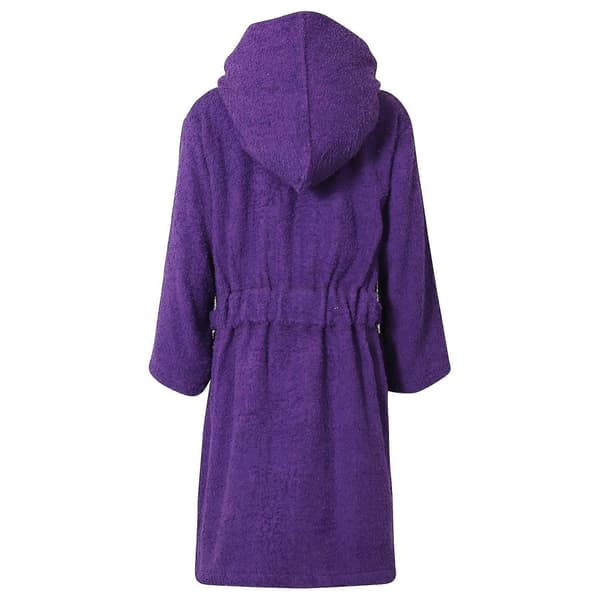 Badehåndkle med hette til barn, 100 % bomullsfrotté badekåpe for gutter og jenter Purple 9-10 Years