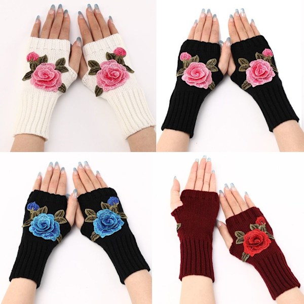Håndledsvanter Fingerløse vanter SORT&RØD SORT&RØD black&red black&red
