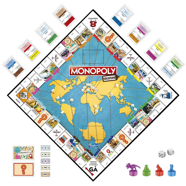 Monopol Världsturné SE multifärg multicolor