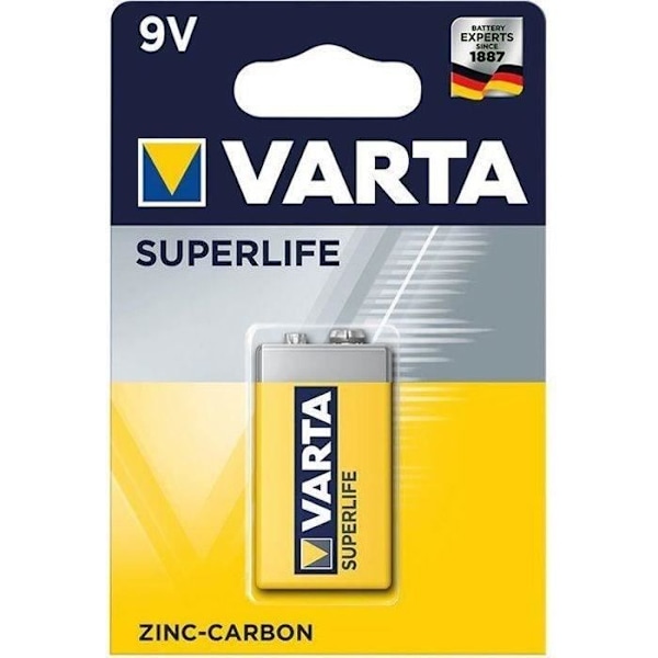 Superflife 6F22 - 9V saltlösningsbatteri