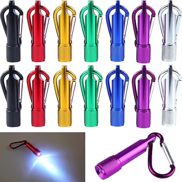 14 kpl Mini Taskulamppu Kannettava Mini LED-Taskulamppu Avaimenperällä
