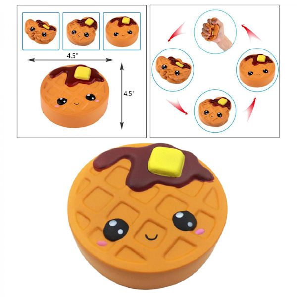 Mjuk Jumbo Mjuk Kläm Långsam Stigande Stressavlastande Leksaker Biscuit Rund