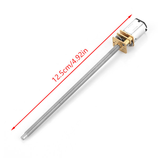 DC 6/12V N20 Vaihteistomoottori pitkällä lähtöakselilla M4 x 100mm (6V 30RPM)