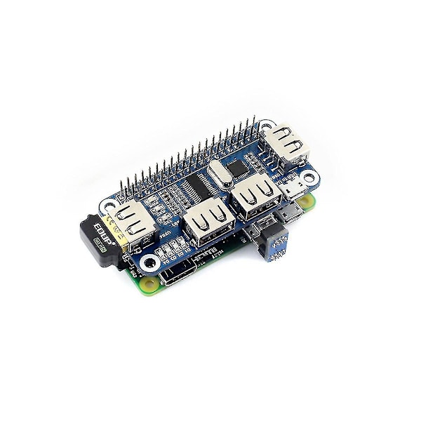 Waveshare 4 USB-portin USB-keskitin Hat Raspberry Pi 4b 3b+ -laitteelle