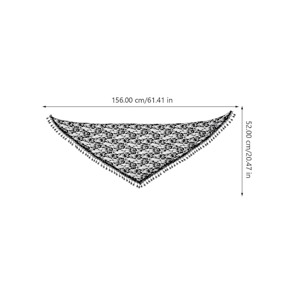 Triangelspets Sjal Mantilla Slöja Flicka Mantilla Slöja Katolsk mässlöja