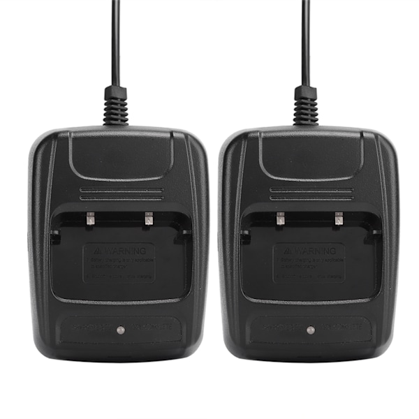 2 stk Intercom Walkie Talkie for Baofeng BF666S/BF777S/BF888S USB-lader Batterilader med ladeindikator++