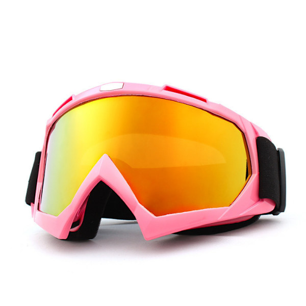 Motocross-lasit Moottoripyörälasit Laskettelulasit pink-red