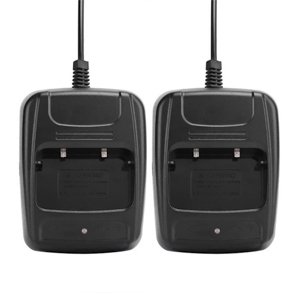 HURRISE USB-batteriladdare för BF666S/BF777S/BF888S Walkie Talkie - Praktisk laddningsbas - 2-pack