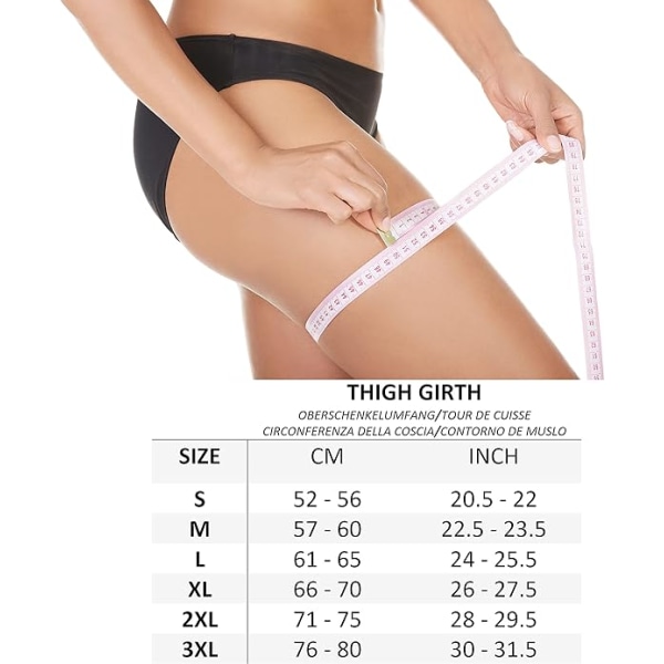 (L) Unisex anti-chafing elastiska lårband sträcker sig för att förhindra chafing