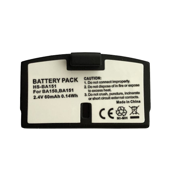 Passar till Sennheiser Sennheiser Is150 Hörlurar Batteri Ba150 Ba151