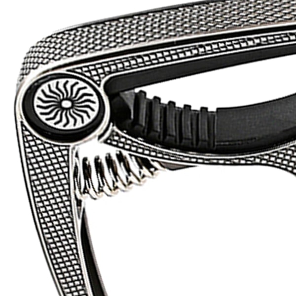 1/2/3 Gitarr Capo Akustisk Klämma Snabbväxlingsklämma Nyckel för Silver 9,3x7,5x1,5cm Silver 9.3x7.5x1.5cm Set