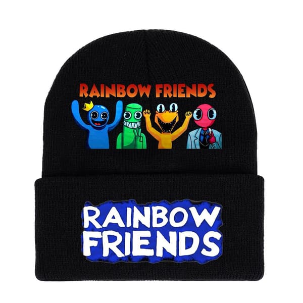 Roblox Rainbow Friends Stickad Mössa Kalla Vintern Varma Mössa e Spel