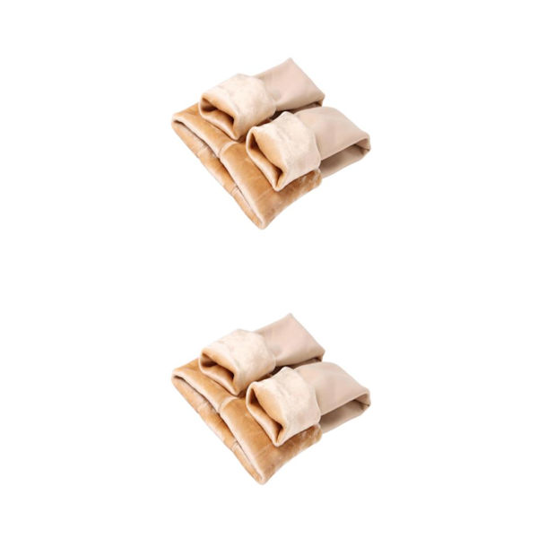 1/2 Mode Kvinders Fleeceforet Strømpebukser Termiske Strømpebukser Yderbeklædning Hudfarve 300g Trin fødder Skin Color 300g Step feet 2PCS