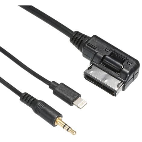 3,5 mm AUX-interfaceadapter med ledning til Audi VW MDI AMI MMI iPad iPhone 5 6S[qb]