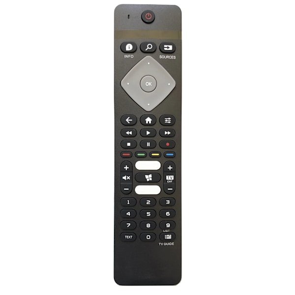 Ny ersättnings-TV-fjärrkontroll passar Philips BRC0884301 43PUS6704/12 50PUS6704/12 55PUS6704/12 TV-kontroll Black 0.08