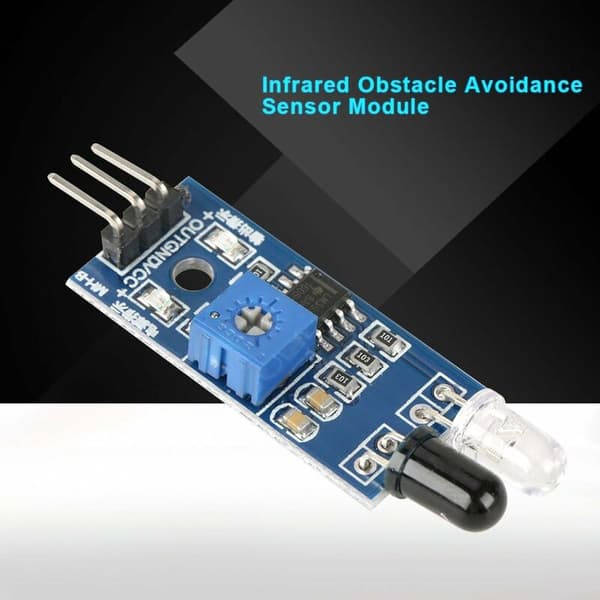 5-pak Anti-obstacle infrarød sensor modul til intelligent bilrobot, 2-30cm, justerbar afstand