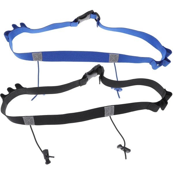 2 pcs Training belt Race Number Holder Reflective Tape Reflective Safety Belt Run Start Number Holder