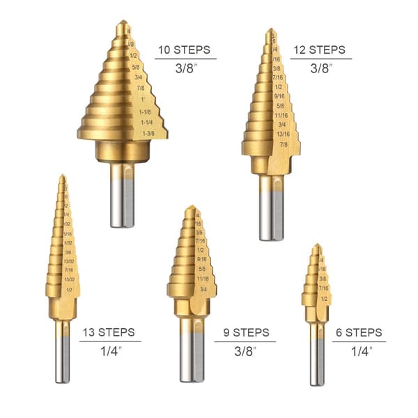 5-pack Kobaltstegborrset med aluminiumskåpa
