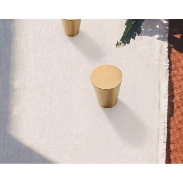 10 stk. messing skuffeknapper til skabe møbelgreb køkken guld kegle, 20*25mm