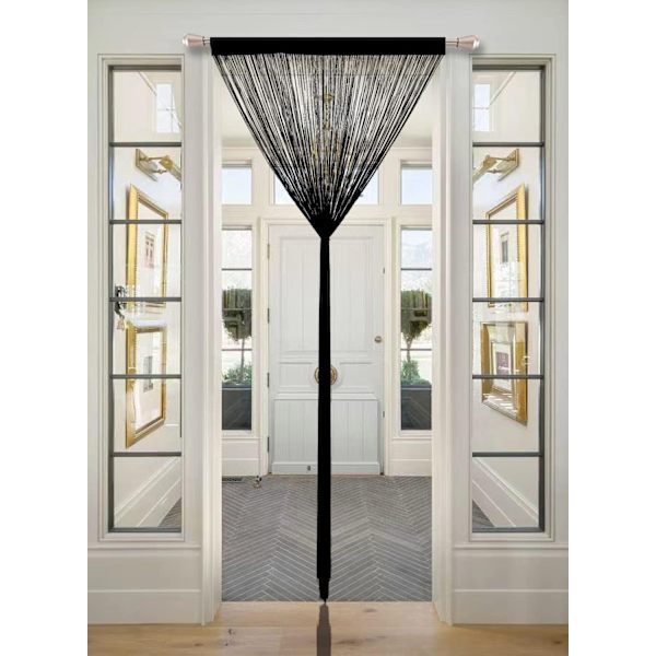 Interiørdesigner - Guopo Wire gardin 90x200cm Sort - Perfekt