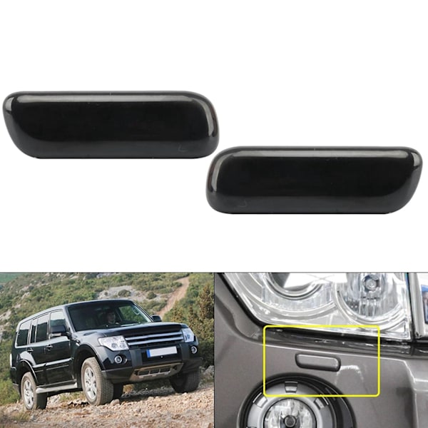 2x Auton Etuvalon Kannen Pajero V93 V97 2006 2007 2008 2009 2010-2019 8264a027 black