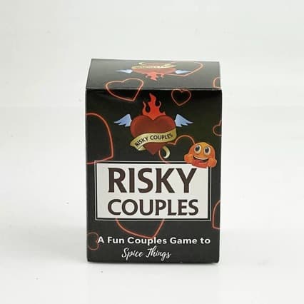 Risky Couples Engelsk Kortspil til Intime Datenaftener, Voksen Samtale- og Relationsopbyggende Spil for Partnere