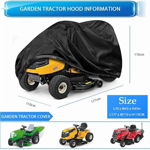 (L177 x B110 x H110CM) Dækken til plæneklipper, havetraktordækken [qb]