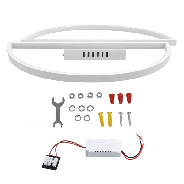 Moderni LED-kattovalaisin, yksinkertainen kattovalaisin, olohuoneen koristelamput, puolikupoli, valkoinen valo, AC 185-265V