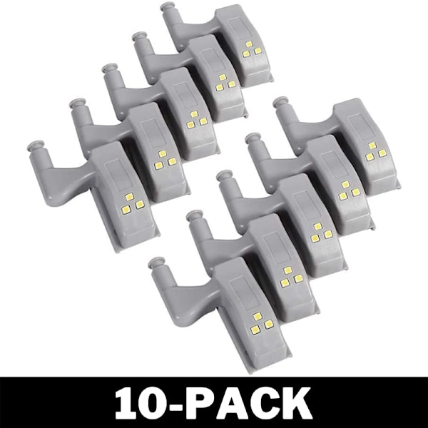 Automatisk skapbelysning LED-lampe for hengsler - Perfet 10-Pack