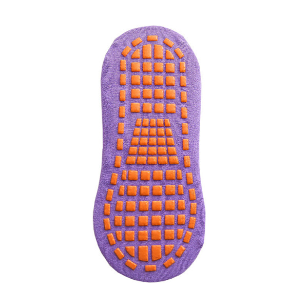 Trampolin sokker lilla purple M