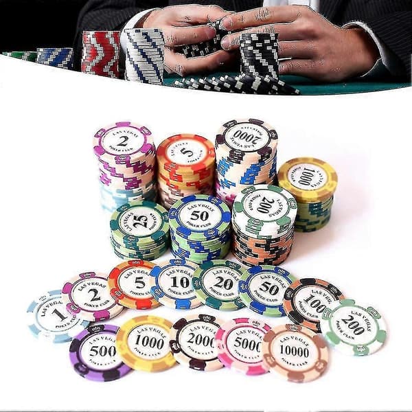 1278 | 20 stk. kasinochips - Bærbare spillechips til Las Vegas Coin{h} 2000 Face Value