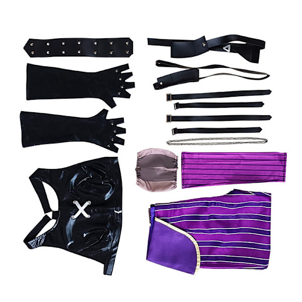 Hurtig levering Lol Jinx Cosplay Kostume Uniform Outfits League Of Legend - Perfekt Kostume og Paryk Costume and Wig One Size