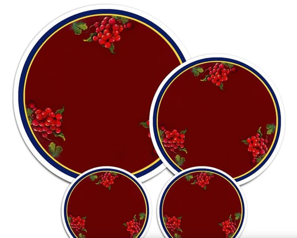 Liesitaso (4 osaa x 3) Berry + Winter + Grain blue