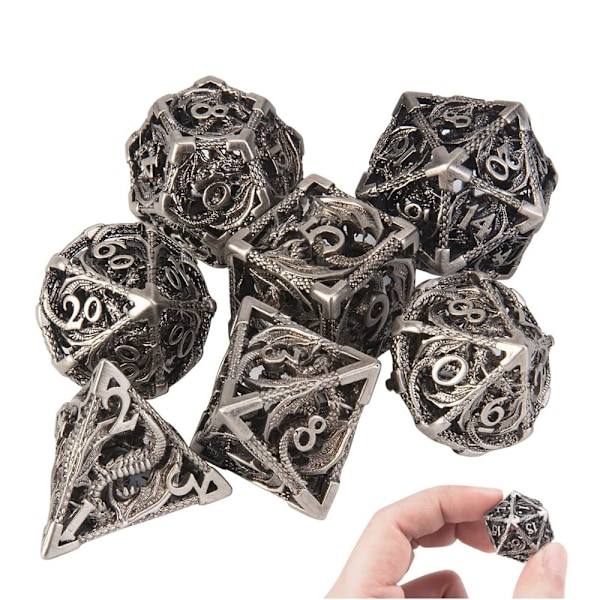Onttometalliset D&D-nopat, Steampunk-tyyliset monitahoiset nopat 7 osaa