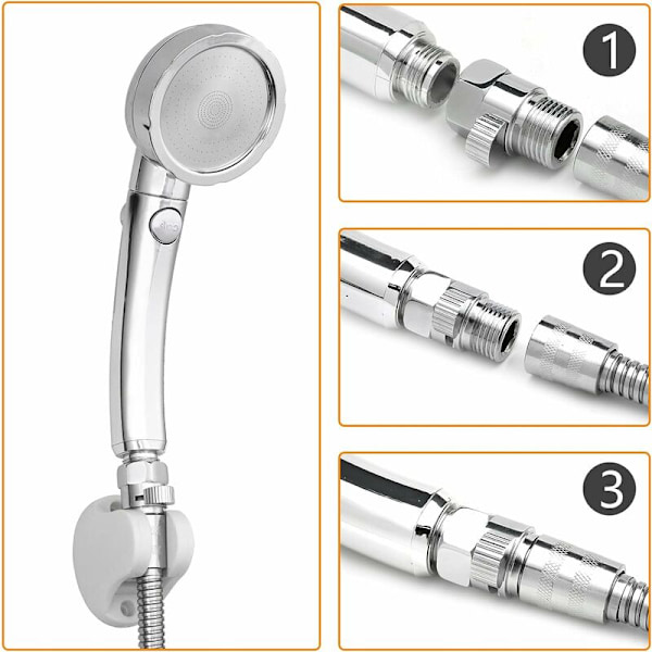 Dusjhodeavstengningsventil Flow Control Shut Off Valve Flow Messing Kran Universal Reservedel,ladacèe