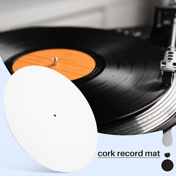 Pladespiller Akryl Slibeunderlag til Vinyl Lp Pladespiller - 2,5 mm Tykt Giver Stram Bas - 12 Tommer