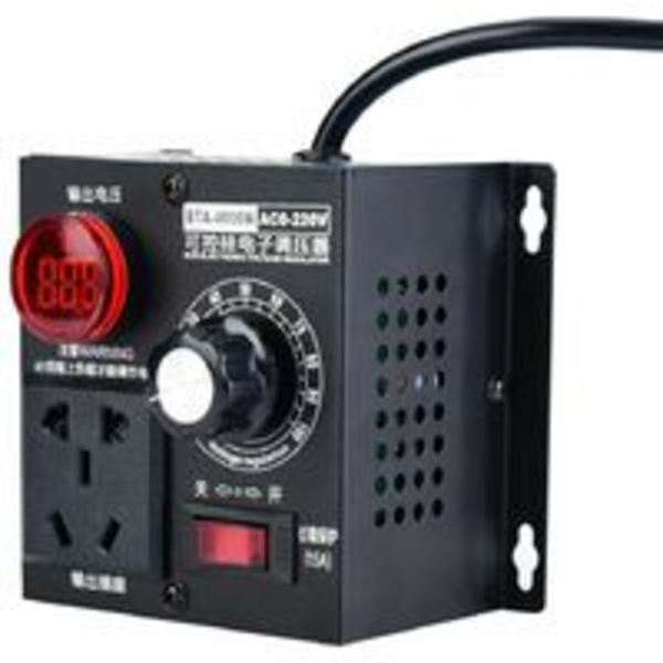 Himmennin, AC 220V 9A 4000W SCR jännitteen säädin moottorin tuulettimen säädin nopeudensäädin himmennin