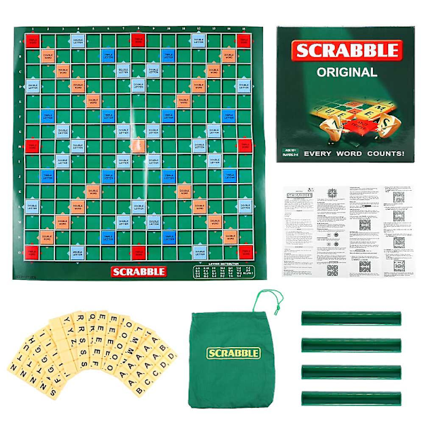 Bärbar Scrabble brädspel Familj Barn Vuxna Pedagogisk