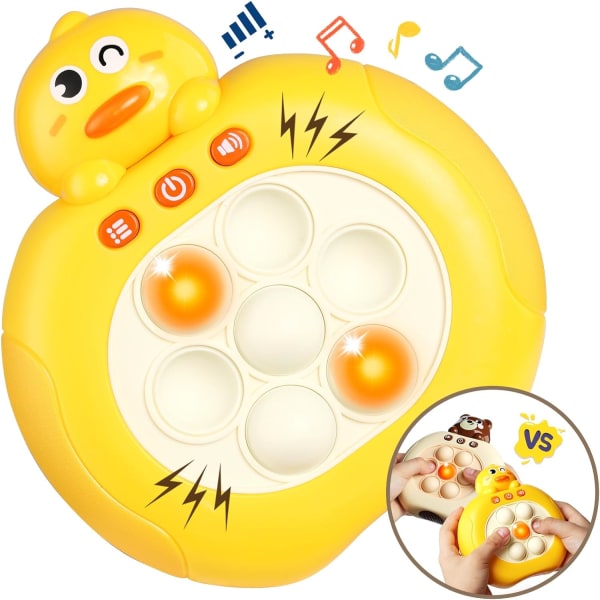 Pop Pro Toy Fidget Barn Resespel Leksaker| Få den att lysa upp handhållen kortkonsol| Sensoriska leksaker för åldrarna 3 4 5-7 år