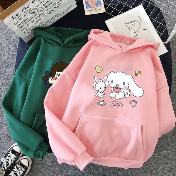 Sanrioed Plysch Barn Hoodies Anime Cinnamoroll Cartoon Kläder Baby Pojkar Flickor Tröjor Pullover Toppar Rock Present 150 NM-4HJKL