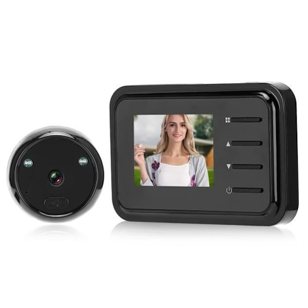 BEL-7590761984204-Infrarød dørkikkert 2,4 tommer videodørklokke LCD digitalkamera med linseværktøj
