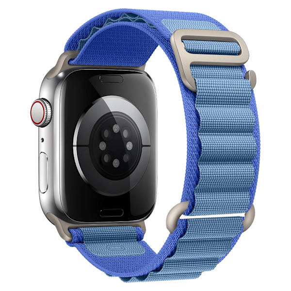 Alpin-lenkki Apple Watch -rannekkeelle 49mm 44mm 40mm 45mm 41mm 42mm 38mm 49 44 45 mm rannekoru iWatch sarja 7 6 3 se 8 Ultra 49 ranneke sininen blue 38mm 40mm 41mm