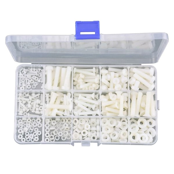 420 pcs Plastic screws Screws Bolts Nuts Washers Assortment