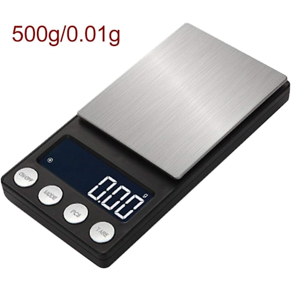 Digital Milligramvægt Mini LCD Digital (500g/0.01g)