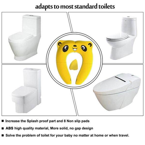 Matkasänky, kannettava lapsi, wc-istuimen pehmuste yellow