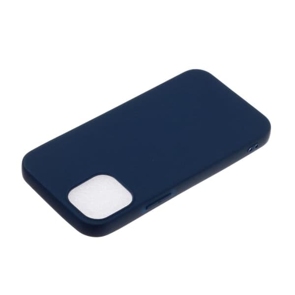 IC iPhone 12 / 12 Pro - Matt TPU-deksel - Mørkeblå