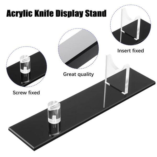 Knivar Displayhållare Knivar Display Med stödram Clear