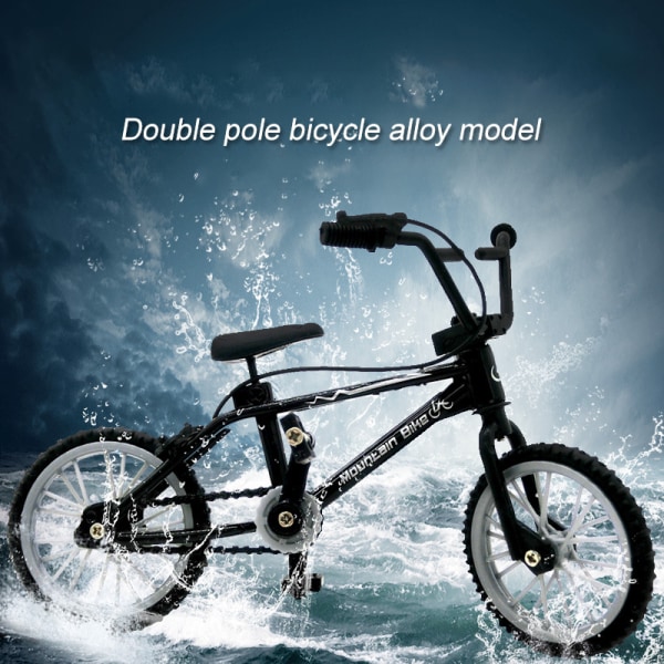 Finger BMX Mini Bike Montering Cykel Modell Leksaker Finger Barn Bi Gul Black