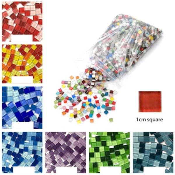 100g/lot Kristallglas Mosaikplattor Handgjorda Kreativa Material F D