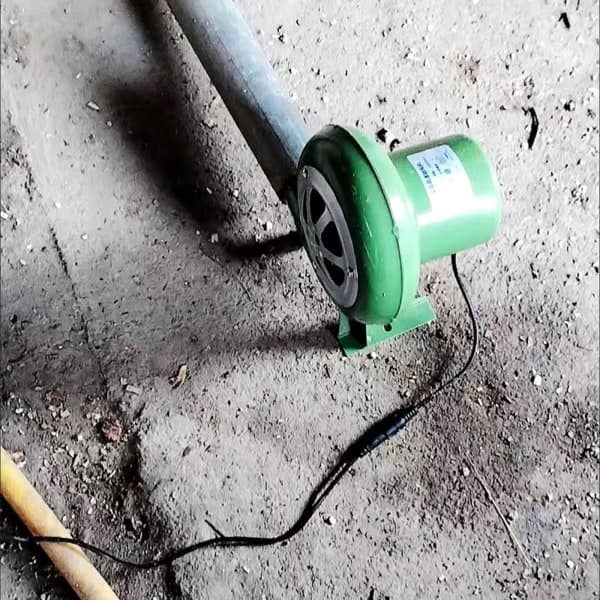 Bærbar BBQ Blæser Luftblæser til BBQ, Picnic, Camping, Madlavning, Ild DC3-12V 80W
